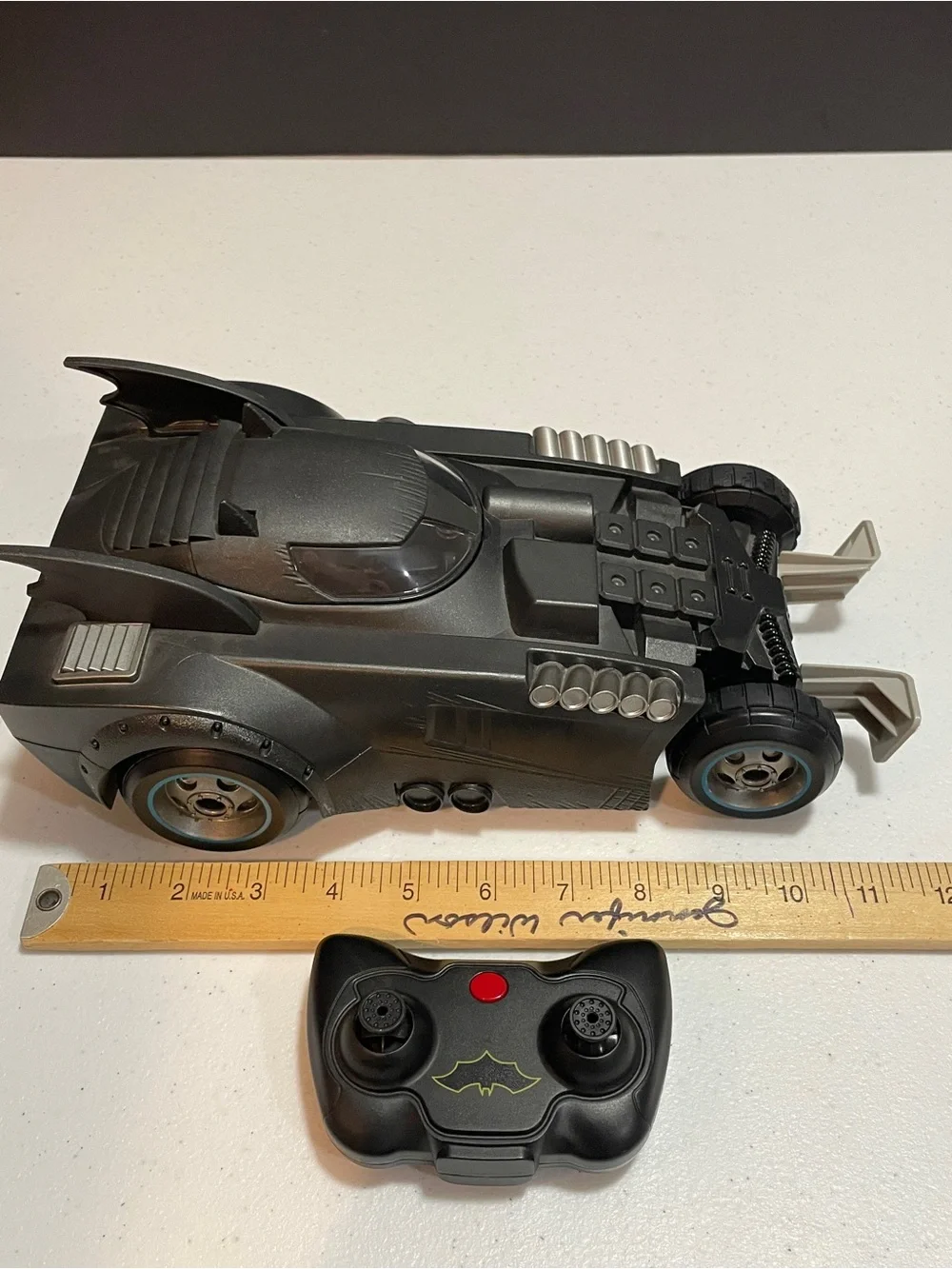 Black Bat-Inspired Push Car for Kids - Toy Vehicle